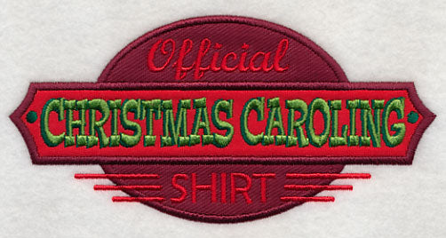 Official Christmas Caroling Shirt (Applique)