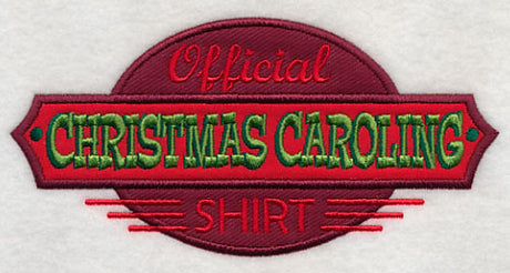 Official Christmas Caroling Shirt (Applique)