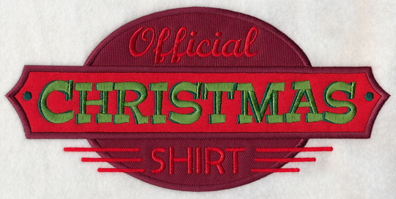 Official Christmas Shirt (Applique)