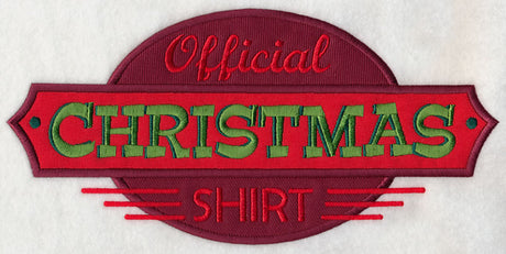 Official Christmas Shirt (Applique)