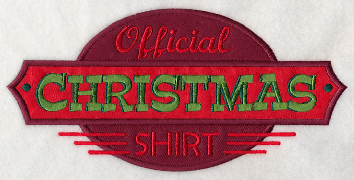Official Christmas Shirt (Applique)