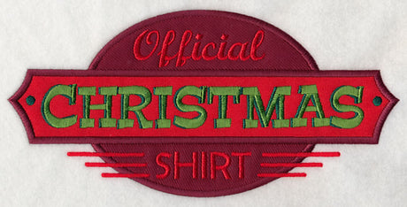 Official Christmas Shirt (Applique)