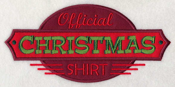 Official Christmas Shirt (Applique)
