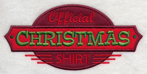 Official Christmas Shirt (Applique)