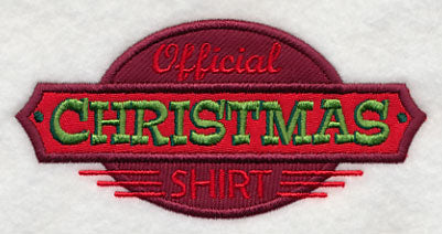 Official Christmas Shirt (Applique)