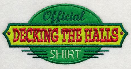 Official Decking the Halls Shirt (Applique)