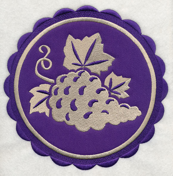 Grapes Stamp (Applique)