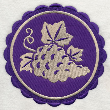 Grapes Stamp (Applique)