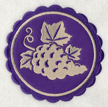 Grapes Stamp (Applique)