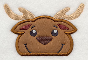 Peeking Reindeer (Applique)