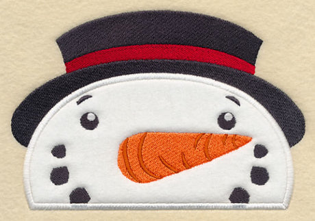 Peeking Snowman (Applique)