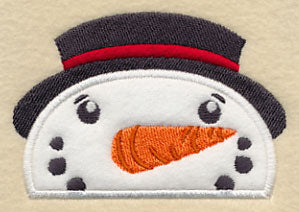 Peeking Snowman (Applique)