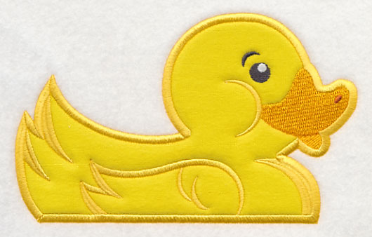Peeking Rubber Ducky (Applique)