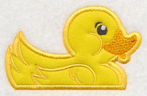 Peeking Rubber Ducky (Applique)