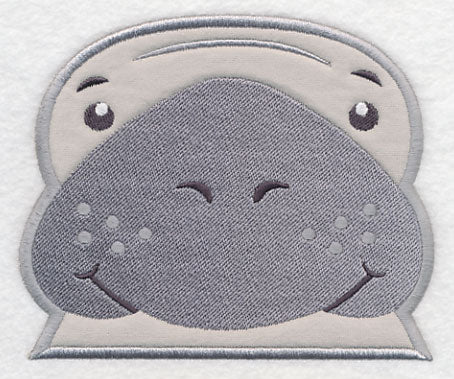 Peeking Manatee (Applique)