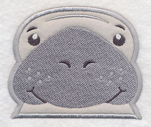 Peeking Manatee (Applique)