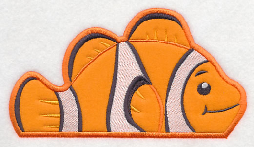 Peeking Clownfish (Applique)