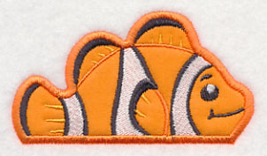 Peeking Clownfish (Applique)