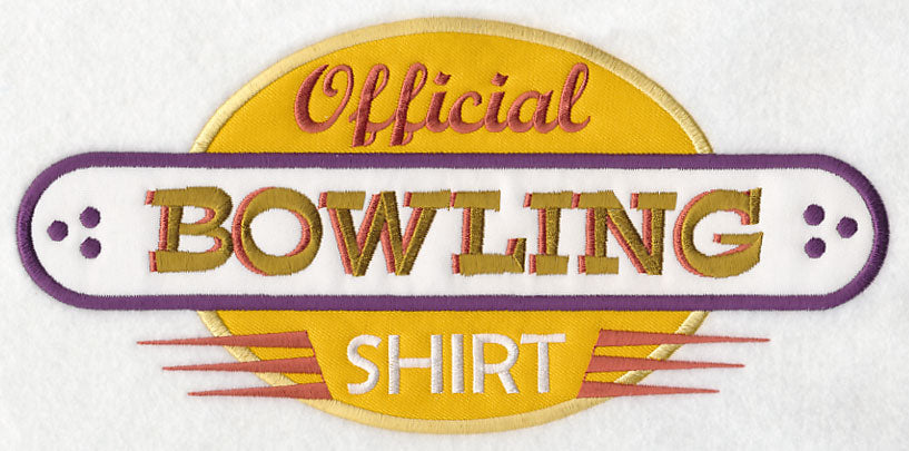 Official Bowling Shirt (Applique)