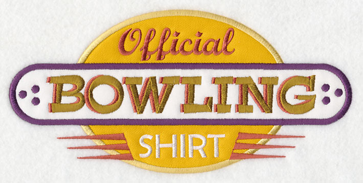 Official Bowling Shirt (Applique)