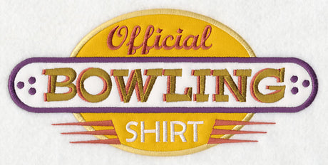 Official Bowling Shirt (Applique)
