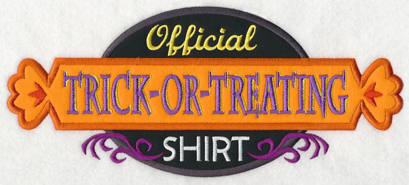 Official Trick-or-Treating Shirt (Applique)