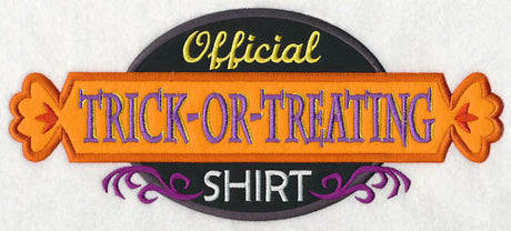 Official Trick-or-Treating Shirt (Applique)