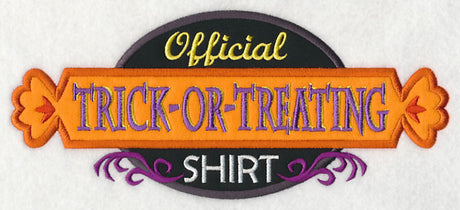 Official Trick-or-Treating Shirt (Applique)