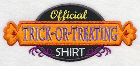 Official Trick-or-Treating Shirt (Applique)