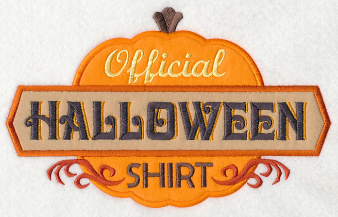 Official Halloween Shirt (Applique)