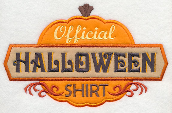 Official Halloween Shirt (Applique)