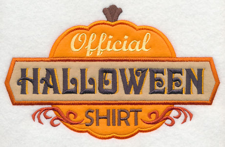 Official Halloween Shirt (Applique)