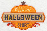 Official Halloween Shirt (Applique)