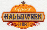 Official Halloween Shirt (Applique)