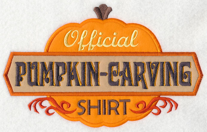 Official Pumpkin Carving Shirt (Applique)