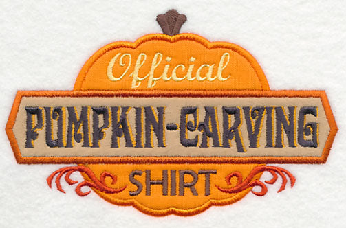 Official Pumpkin Carving Shirt (Applique)