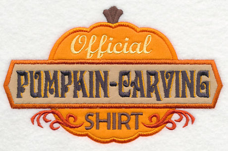 Official Pumpkin Carving Shirt (Applique)
