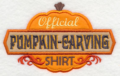 Official Pumpkin Carving Shirt (Applique)