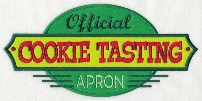 Official Cookie Tasting Apron (Applique)