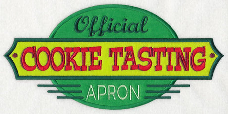 Official Cookie Tasting Apron (Applique)