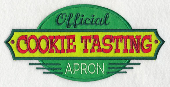 Official Cookie Tasting Apron (Applique)