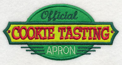 Official Cookie Tasting Apron (Applique)