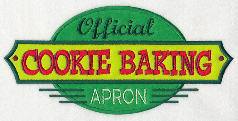 Official Cookie Baking Apron (Applique)