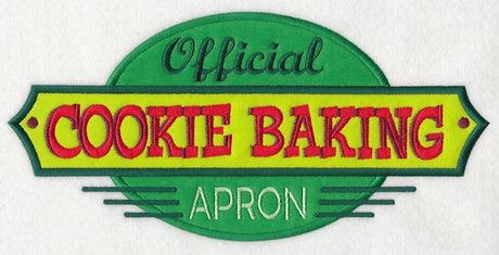 Official Cookie Baking Apron (Applique)