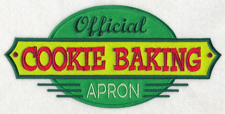 Official Cookie Baking Apron (Applique)