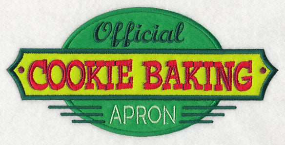 Official Cookie Baking Apron (Applique)