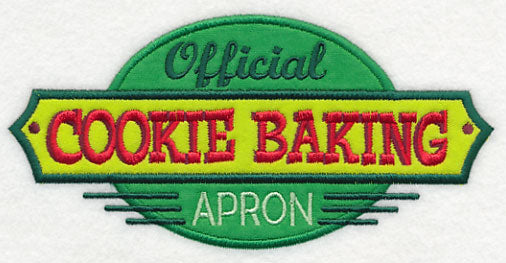 Official Cookie Baking Apron (Applique)
