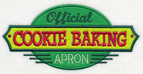 Official Cookie Baking Apron (Applique)