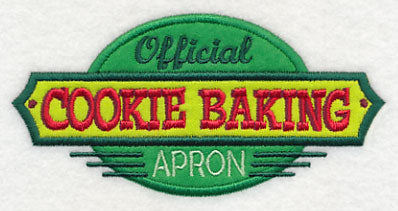Official Cookie Baking Apron (Applique)