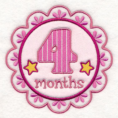 Medallion - 4 Months (Applique)